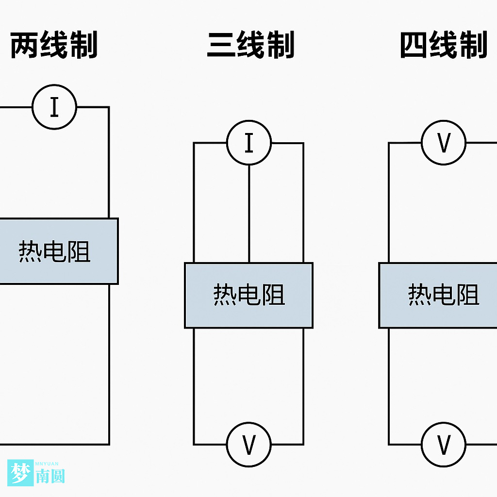 热电阻的三、四线制可以抵消导线电阻误差并提高测量精度，如何实现