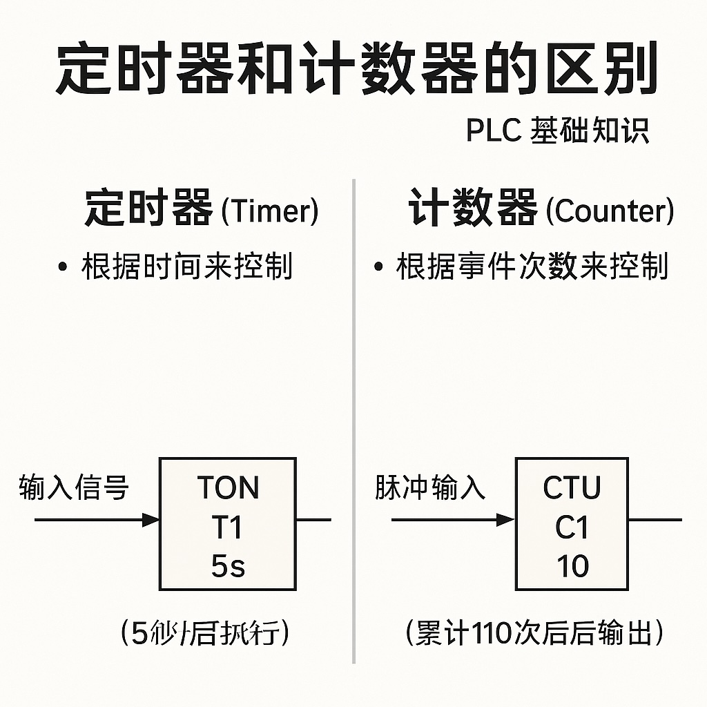 定时器和计数器的区别 – PLC 基础知识