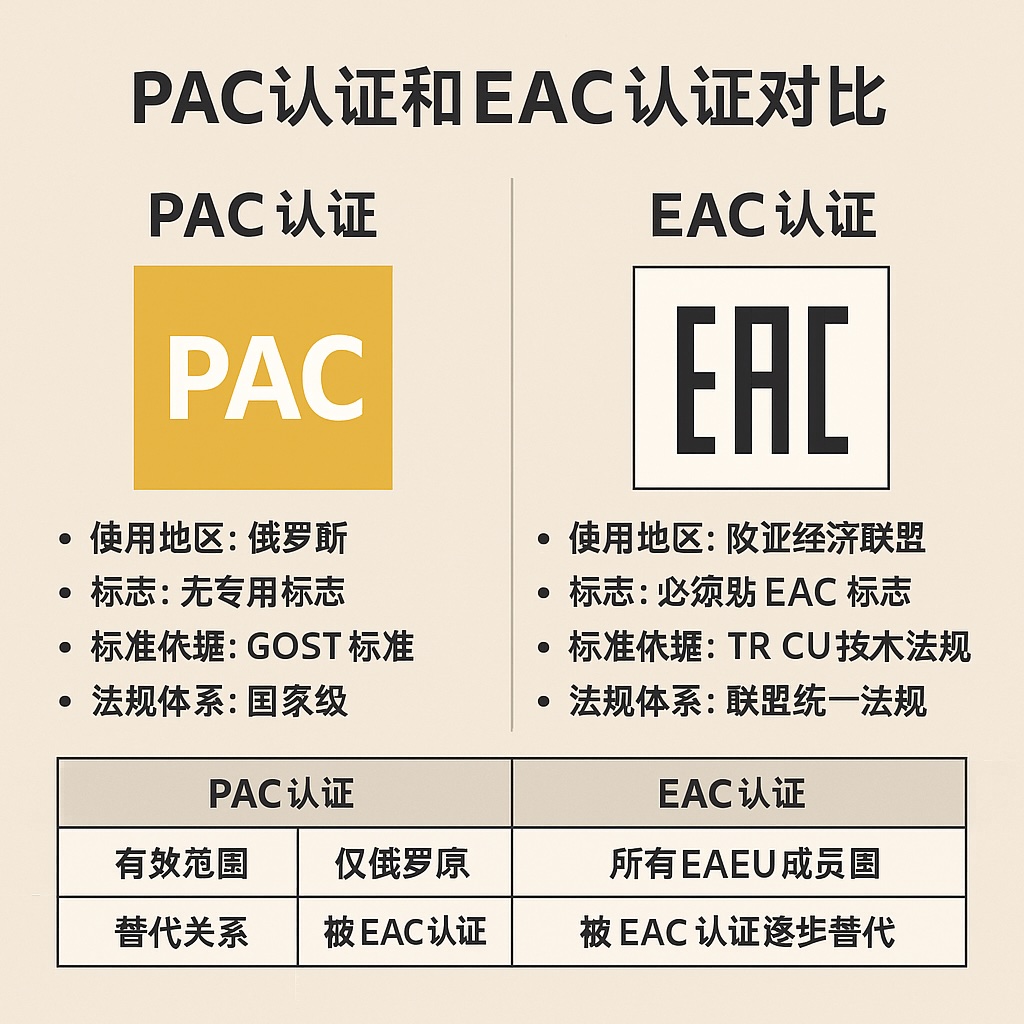 PAC认证和EAC认证